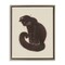 Stupell Industries Sitting Cat Curved Tail Floater Framed Canvas Wall Art Design by Grace Popp